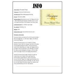 Bourgogne Rouge 2022, Domaine Chantal Lescure, Bourgogne