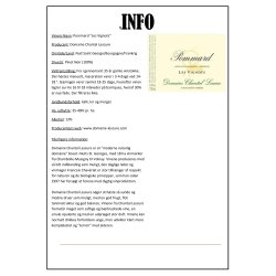 Pommard "Les Vignots" 2021 Domaine Chantal Lescure,